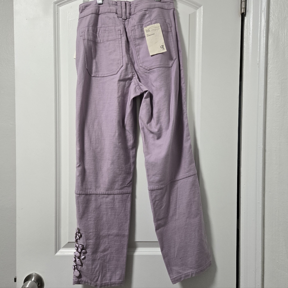 Pilcro The Wanderer NWT Lavender Embellished Women’s Pants Size 23 - Picture 2 of 9